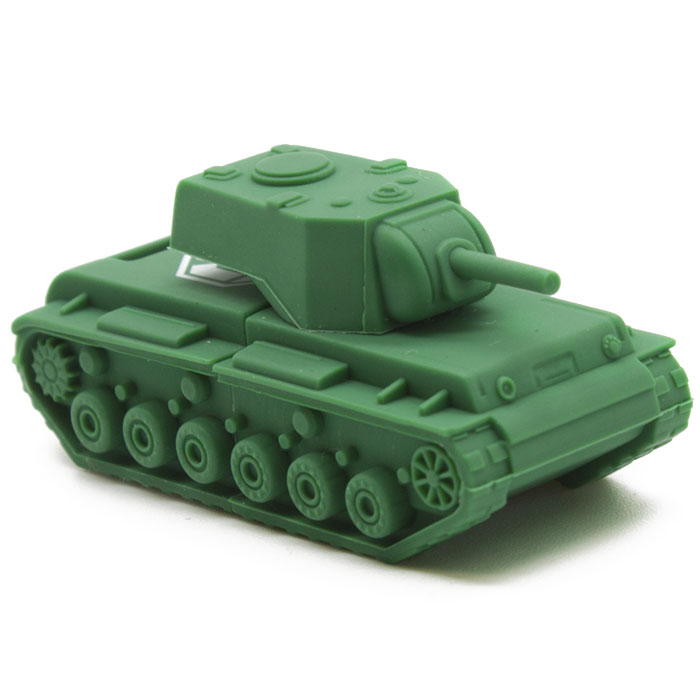Kingston WOT KV-1 DT-TANK/32GB USB-флэш накопительDT-TANK/32GB Kingston WOT KV-1 DT-TANK/32GB USB-флэш накопительDT-TANK/32GBФлеш-накопитель Kingston DataTraveler Tank WoT KV-1 предназначен для записи, чтения и хранения данных. Устройство имеет оригинальный дизайн: корпус из резинового материала выполнен в виде танка КВ-1, на котором имеется логотип игры «World Of Tanks». Флеш-накопитель выпущен ограниченным тиражом. В каждой упаковке имеется код, который является инвайт кодом для новых игроков и бонус кодом для игроков, которые провели уже немало времени в этой онлайн-игре.