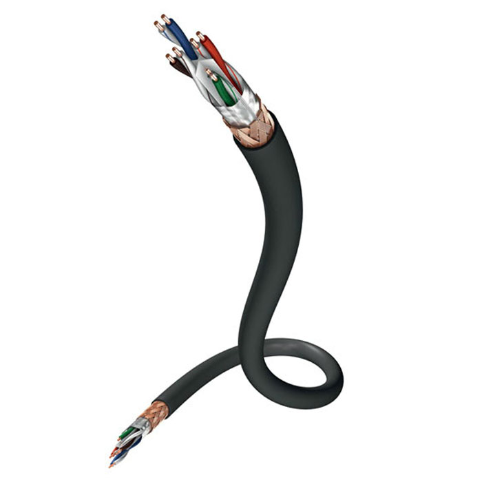 Inakustik Premium CAT6 Installation сетевой кабель 6 категории, 100 м (004811000)4001985724222 Inakustik Premium CAT6 Installation сетевой кабель 6 категории, 100 м (004811000)4001985724222Сетевой кабель 6 категории Inakustik Premium CAT6 Installation имеет 4 витых пары защищенных двойным внешним экраном, сделанным из медной оплётки и фольги. Кабель предназначен для подключения компьютерных систем и сетевого оборудования. Диаметр кабеля: 6,8 мм Диаметр жил: 0.57 мм (AWG 23) Пропускная способность: до 1000 Мбит/с Поддержка Ethernet 10baseT / 100baseT / 1000baseT Подключение ISDN / DSL / телефон (аналоговый) Разделительный корд между витыми парами