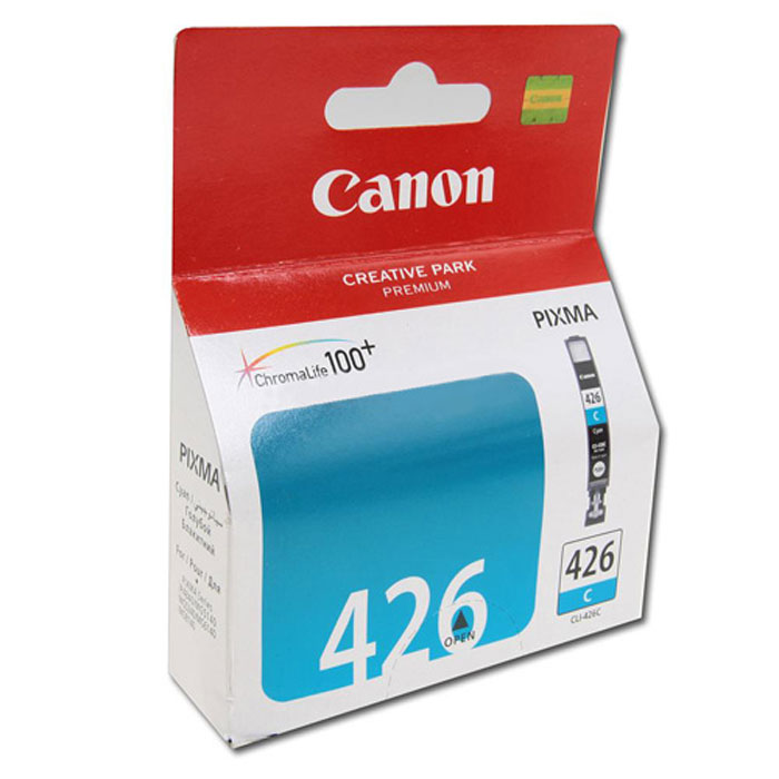 Canon CLI-426C картридж, Light Blue4557B001 Canon CLI-426C картридж, Light Blue4557B001Картридж с чернилами Canon CLI-426 предназначен для струйных принтеров Canon. Ресурс чернильниц сильно зависит от содержания печатаемого документа и установленного качества печати.