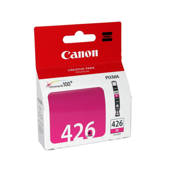 Canon CLI-426M картридж, Purple4558B001 Canon CLI-426M картридж, Purple4558B001Картридж с чернилами Canon CLI-426 предназначен для струйных принтеров Canon. Ресурс чернильниц сильно зависит от содержания печатаемого документа и установленного качества печати. Емкость: 9 мл Тип чернил: водорастворимые