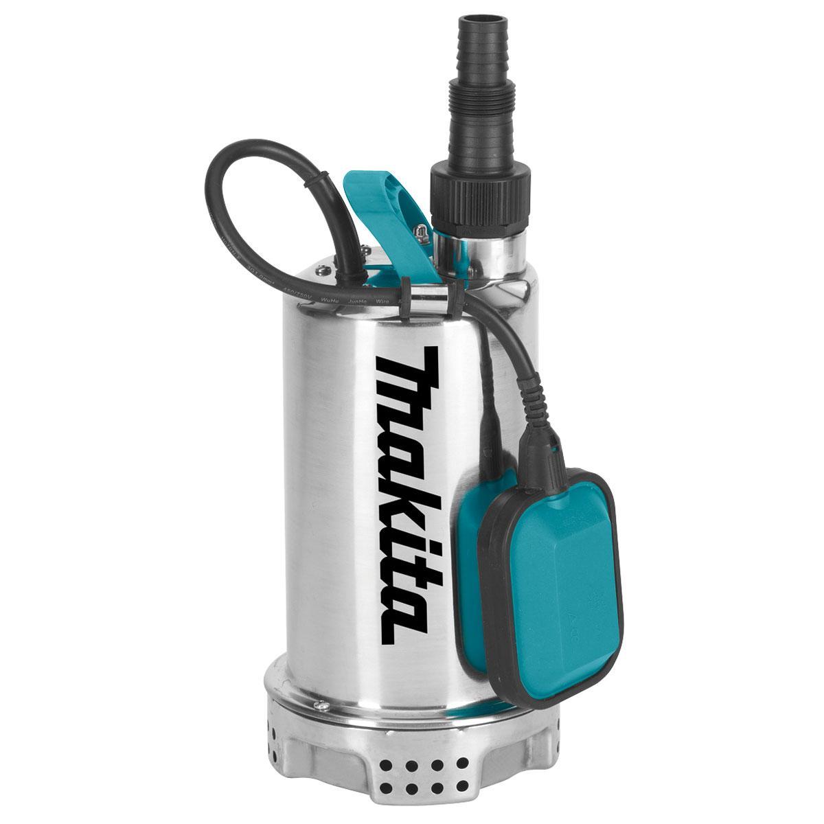 Насос погружной Makita PF1100, для чистой воды773654 Насос погружной Makita PF1100, для чистой воды773654Погружной насос предназначен для чистой воды. Прочный корпус изготовлен из нержавеющей стали. Двойная резиновая прокладка обеспечивает продолжительный срок службы двигателя. Автоматическое отключения насоса осуществляется поплавком с регулируемым рычагом. Имеется прочная эргономичная ручка для транспортировки насоса. Выпускной патрубок 1/4. Тип защиты корпуса: IPX8, Пропускной размер твердых частиц: 5 мм, Минимальный уровень всасываемой жидкости: 25 мм, Максимальная высота подъема жидкости: 6,5 - 9 м, Максимальная производительность: 7200 - 15000 л/ч.