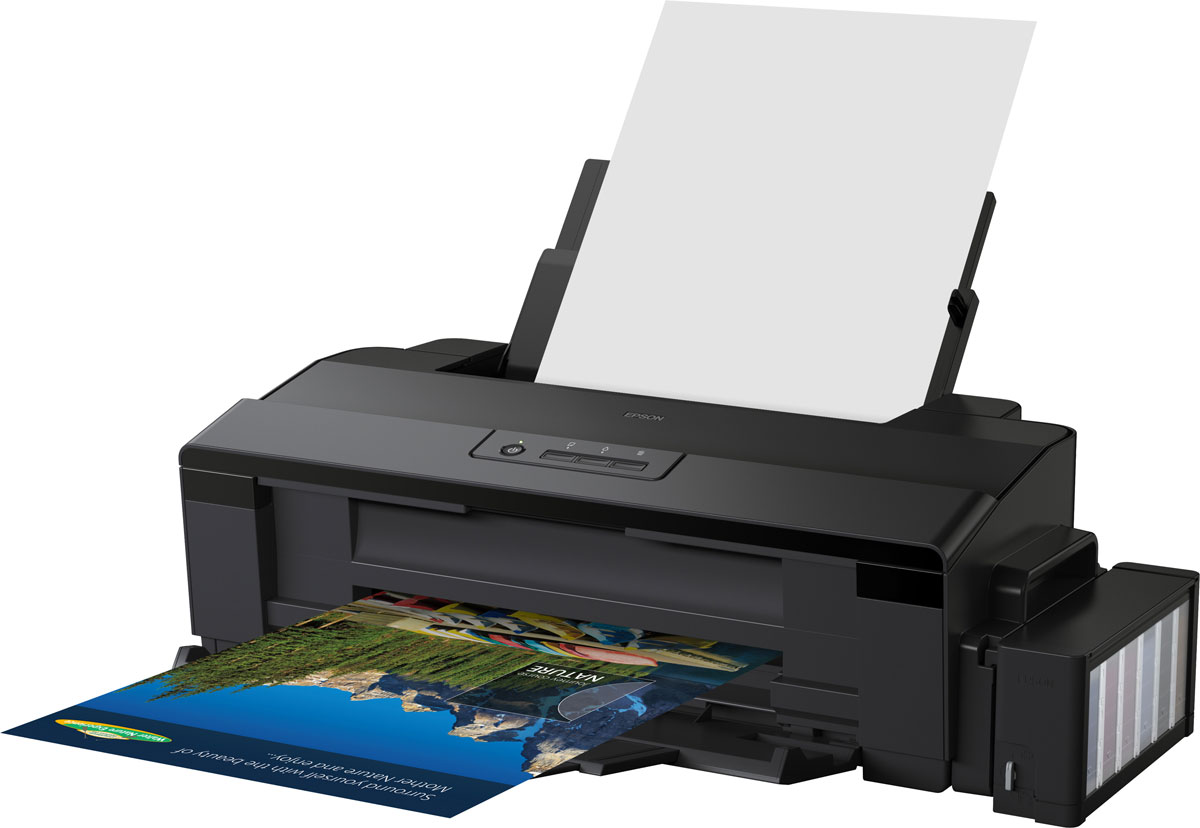 Epson L1800 фотопринтер формата А3C11CD82402 Epson L1800 фотопринтер формата А3C11CD82402Фотопринтер А3+ формата с рекордно низкой себестоимостью печати. Фабрика печати Epson L1800 - Это уникальный фотопринтер формата А3+ со встроенными большими емкостями для чернил, специально созданный для тех, кому необходима экономичная печать фотографий до формата А3+. Струйный фотопринтер Epson L1800 позволяет печатать цветные фотографии высокого качества с рекордно низкой себестоимостью - всего 1,5 рубля за снимок формата 10х15 (без учета стоимости фотобумаги). А стартового набора расходных материалов хватит на 1500 фотографий. Принтер Epson L1800 демонстрирует превосходное качество изображения, высокую скорость печати и длительный срок службы фотографий. Это идеальный принтер как для домашнего использования, так и для небольших офисов, где необходимо предоставлять клиентам профессионально оформленные рекламные материалы, фотографии и дизайнерские работы. Высокий ресурс расходных материалов Расходными материалами к Epson L1800 служат контейнеры с...