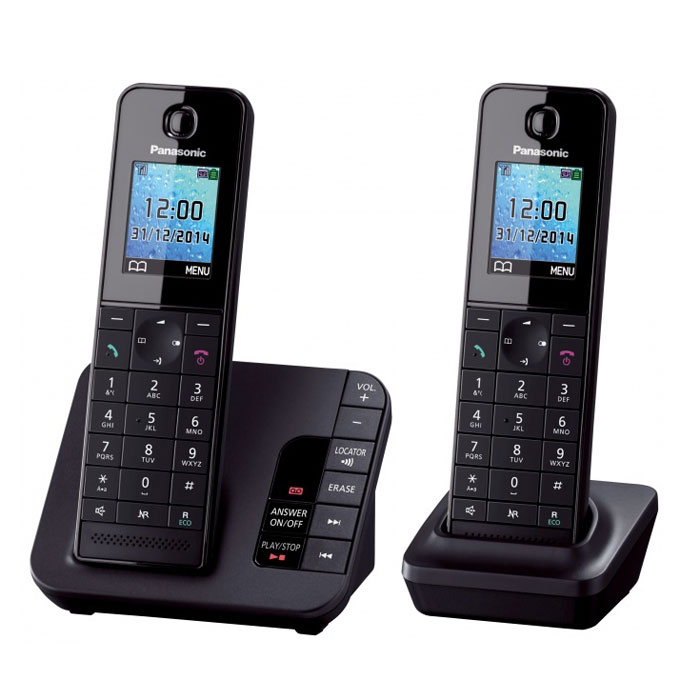 Panasonic KX-TGH222 RUB, Black DECT-телефонKX-TGH222RUB Panasonic KX-TGH222 RUB, Black DECT-телефонKX-TGH222RUBБеспроводной DECT-телефон Panasonic KX-TGH222 RU с автоответчиком. Обладает компактным дизайном корпуса и приятной подсветкой. В число полезных функций входит: автоматический определитель номера, широкий телефонный справочник на 200 записей, опция снижения уровня фонового шума и функция резервного питания. Данный телефон совместим с брелоком-искателем KX-TGA20RU, которой помогает найти любой предмет с помощью трубки. Брелок-искатель приобретается отдельно Ночной режим Эко-режим
