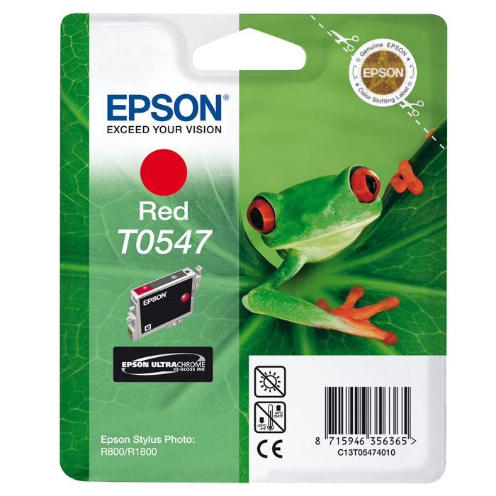 Epson T0547 (C13T05474010), Red картридж для Stylus Photo R800/R1800C13T05474010 Epson T0547 (C13T05474010), Red картридж для Stylus Photo R800/R1800C13T05474010Картридж Epson T054 с цветными чернилами для струйной печати. Качество устройств Epson и расходных материалов гарантируют четкую печать и устойчивость к выцветанию. Картридж прост в установке и использовании.