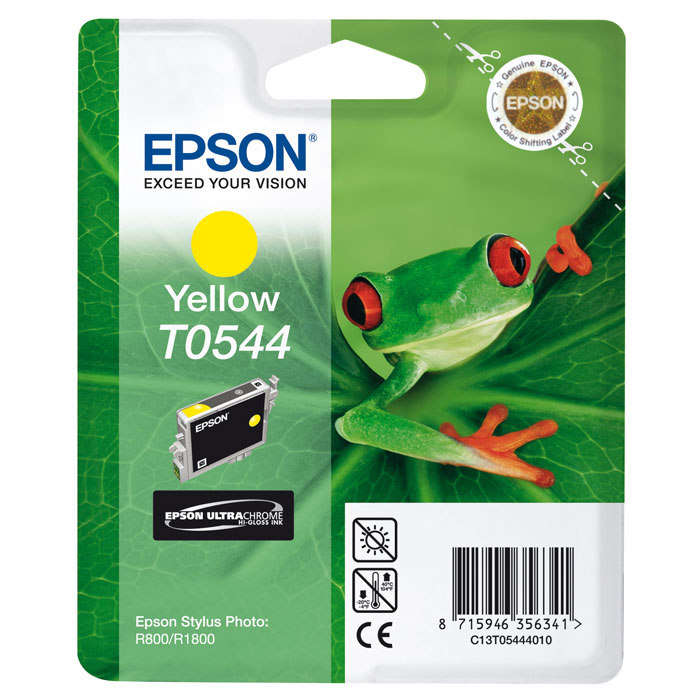 Epson T0544 (C13T05444010), Yellow   Stylus Photo R800/R1800 - Epson - EpsonC13T05444010 Epson T054      .   Epson          .      .