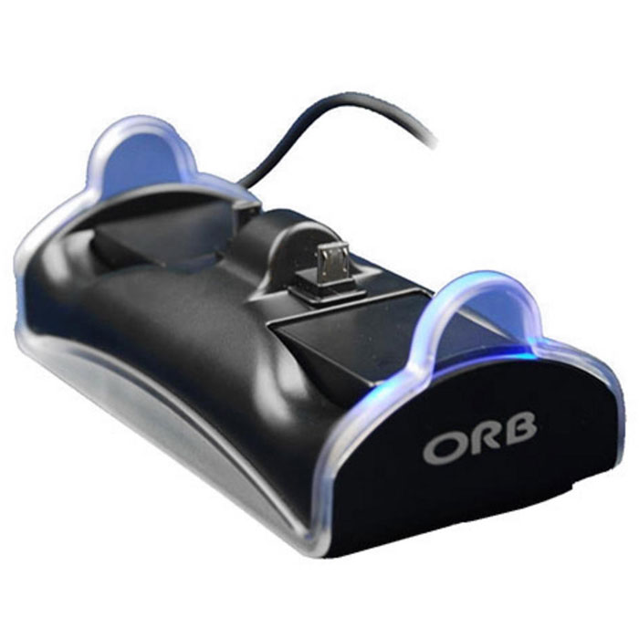 Зарядная станция ORB на 2 геймпада для PS4 (020809)020809 Зарядная станция ORB на 2 геймпада для PS4 (020809)020809Зарядная станция ORB на 2 геймпада для Playstation 4.