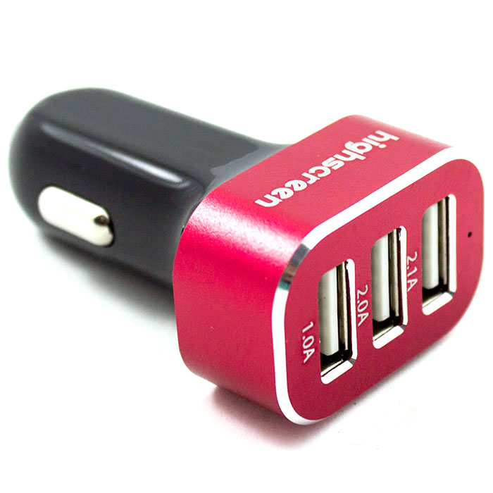 Highscreen Autostorm X51, Black Red автомобильное ЗУ3USB красное Highscreen Autostorm X51, Black Red автомобильное ЗУ3USB красноеСтильное автомобильное зарядное устройство Highscreen Autostorm X51 с 3 USB портами (общая мощность 5.1A) - 1А, 2.0А, 2.1А. Подходит для зарядки всех типов телефонов, смартфонов и планшетов. Устройство является простым и надежным в использовании.