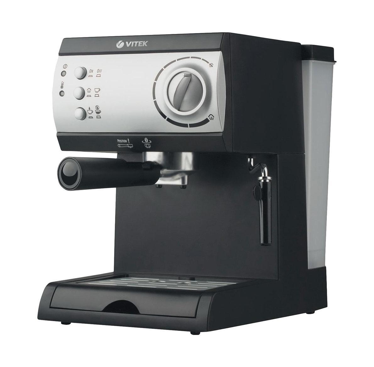 Кофеварка Vitek VT-1511 BlackVT-1511 Black Кофеварка Vitek VT-1511 BlackVT-1511 BlackКофеварка, съемная емкость для воды, мерная ложка, инструкция