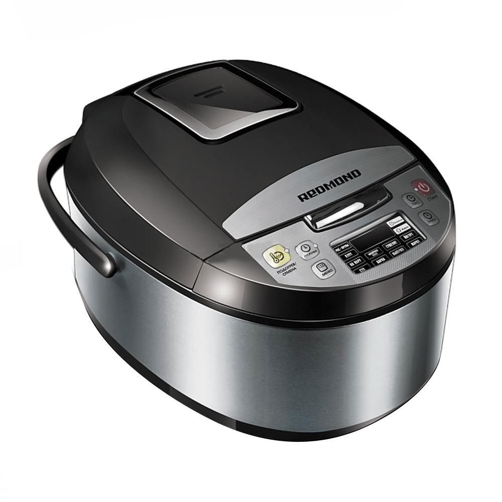Redmond RMC-M4500, Black мультиваркаRMC-M4500 Black Redmond RMC-M4500, Black мультиваркаRMC-M4500 BlackМультиварка Redmond RMC-M4500 - экономичная современная и универсальная модель, представленная в трёх цветовых решениях. Идеальный вариант для бережливых и модных. Мультиварка Redmond RMC-M4500 оснащена 10 автоматическими программами приготовления и целым набором практичных опций: автоподогрев, разогрев, отложенный старт. Более того, модель позволит готовить фондю и детское питание, осуществлять расстойку теста и выпекать ароматный домашний хлеб. Redmond RMC-M4500 разработана также для стерилизации и пастеризации при уходе за малышом или при заготовке домашних консервов. Устройство имеет эстетически привлекательные и продуманные конструкторские решения в виде съёмной внутренней алюминиевой крышки, клапана выпуска пара и цифрового светодиодного дисплея. Вы будете ежедневно наслаждаться технологичностью модели! УВАЖАЕМЫЕ КЛИЕНТЫ! Обращаем ваше внимание на тот факт, что объем чаши указан максимальный, с учетом полного наполнения до кромки. Шкала на...