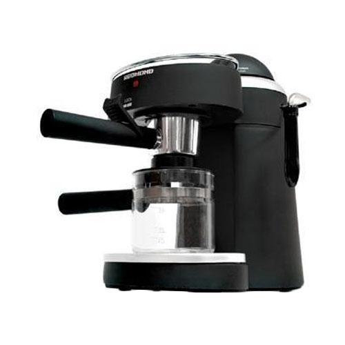 Redmond RCM-1502RCM-1502 Redmond RCM-1502RCM-1502Кофеварка Redmond RCM-1502 выполнена в черном цветовом решении. Кофеварка проста и удобна в использовании. Без особых усилий Вы сможете сварить себе эспрессо или побаловать своих родных и близких свежесваренным капучино. Колба из термостойкого стекла Съемный лоток для сбора капель Отсек для молотого кофе Сопло для подачи пара под давлением Съемный держатель фильтра Световой индикатор работы Подогреваемая подставка для чашек Ручной режим приготовления капучино Полуавтоматический режим приготовления эспрессо Цвет: черный Емкость для воды: 0,24 л Максимальное давление: 4 Бар Потребляемая мощность: до 720 Вт Используемый кофе: молотый Материал корпуса: пластик Материал рожка: металл Длина шнура: 1 м