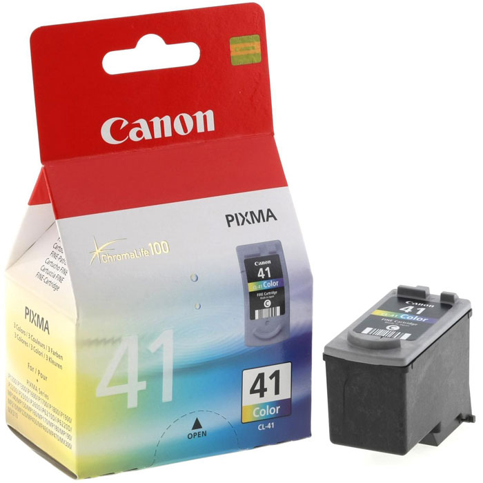 Canon CL-41 цветной картридж для струйных МФУ/принтеров0617B025 Canon CL-41 цветной картридж для струйных МФУ/принтеров0617B025Canon CL-41 - цветной картридж, созданный по технологии FINE.