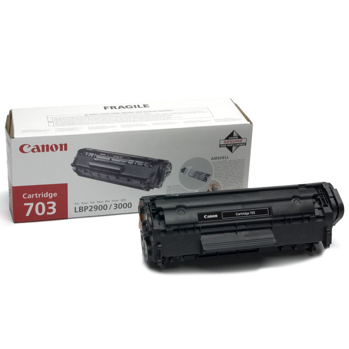 Canon 703 картридж-тонер для лазерных принтеров7616A005 Canon 703 картридж-тонер для лазерных принтеров7616A005Canon 703 - это оригинальный картридж от Canon «Всё в одном» (тонер, чистящий блок и др. элементы).