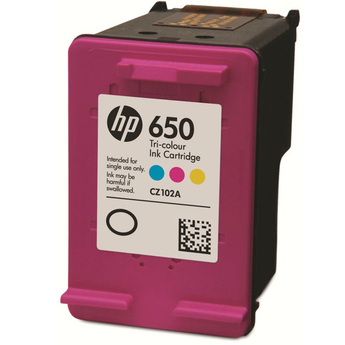 HP CZ102AE цветной струйный картриджCZ102AE HP CZ102AE цветной струйный картриджCZ102AEПроизводите высококачественные повседневные документы и фотографии с яркими цветными изображениями и четкой графикой, сокращая расходы на печать, с помощью трехцветного картриджа HP CZ102AE. Воспользуйтесь преимуществами премиум-качества HP при новой, меньшей стоимости. Качество HP, о котором вы знаете и которому доверяете, теперь доступнее — печатайте в 2 раза больше страниц по той же цене. Печатайте яркие цветные документы, отчеты, изображения и графические материалы, которые сохраняют качество в течение десятилетий. Используйте новые оригинальные картриджи HP для получения выдающихся результатов, не беспокоясь при этом о пятнах или утечке чернил. Конструкция оригинальных картриджей HP исключает наличие дефектов и предотвращает повреждение печатающей головки. Цвет(а) картриджей: трёхцветный; Капля чернил: 2,3 – 8,5 пл (в зависимости от режима и скорости печати) Совместимые типы чернил: на основе красителя