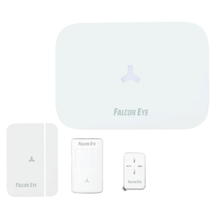 Falcon Eye FE Next комплект GSM сигнализацииFE Next Falcon Eye FE Next комплект GSM сигнализацииFE NextGSM-сигнализация Falcon Eye FE Next - это базовая станция приемно-контрольной панели и подключаемые к ней беспроводные датчики различного назначения. В контрольной панели сигнализации встроен GSM-модуль для передачи тревожных сообщений по GSM-каналу или автоматического дозвона на сотовые и стационарные телефоны. К охранной сигнализации можно подключить в нужном количестве датчик движения (до 50 шт.), магнитоконтактный датчик, датчик дыма, датчик разбития стекла, датчик утечки воды, газа, внутреннюю сирену, уличную сирену, брелок дистанционного управления и другие датчики. Устройство имеет очень простую установку - охранные системы Falcon Eye поддерживают работу с беспроводными датчиками на специальной защищенной кодированной радиочастоте. Такая беспроводная сигнализация очень легко монтируется и настраивается своими руками, даже человеком не имеющем никаких познаний в системах безопасности и электромонтаже. Так как система беспроводная, то вы можете...