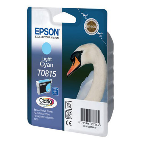 Epson T0815 (C13T11154A10), Light Cyan картридж для R270/RX590/T50/TX650/1410C13T11154A10 Epson T0815 (C13T11154A10), Light Cyan картридж для R270/RX590/T50/TX650/1410C13T11154A10Картридж Epson T081 с чернилами для струйной печати.