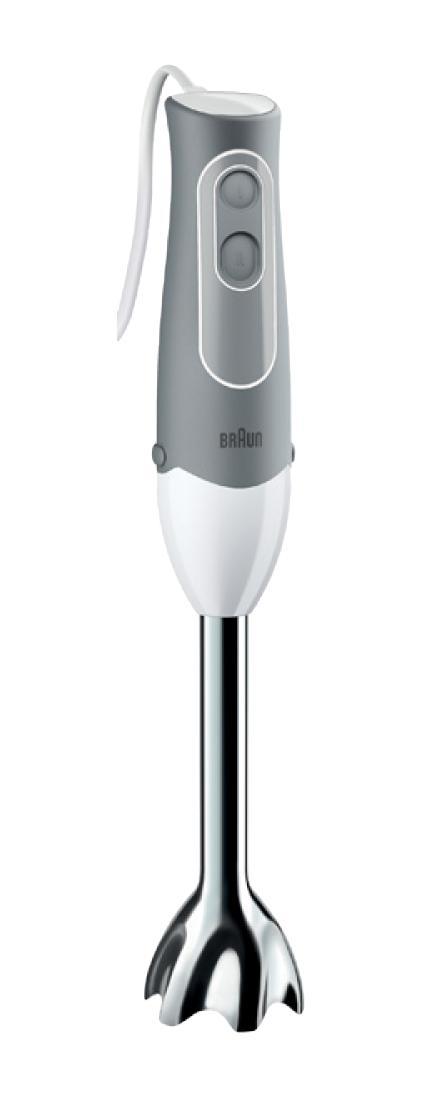 Braun MQ545 Aperitif блендерMQ 545 Aperitif Braun MQ545 Aperitif блендерMQ 545 AperitifПогружной блендер Braun MQ545 Aperitif серии Multiquick 5 способен удовлетворить все Ваши потребности по приготовлению вкусных и полезных блюд. Этот компактный прибор по своей функциональности не уступает даже кухонным комбайнам. Блендер оснащен прочными стальными ножами и уникальной ребристой системой насадки-блендера. Особая насадка PowerBell из нержавеющей стали, предназначенная для получения быстрых и эффективных результатов, предотвращает разбрызгивание при приготовлении продуктов.