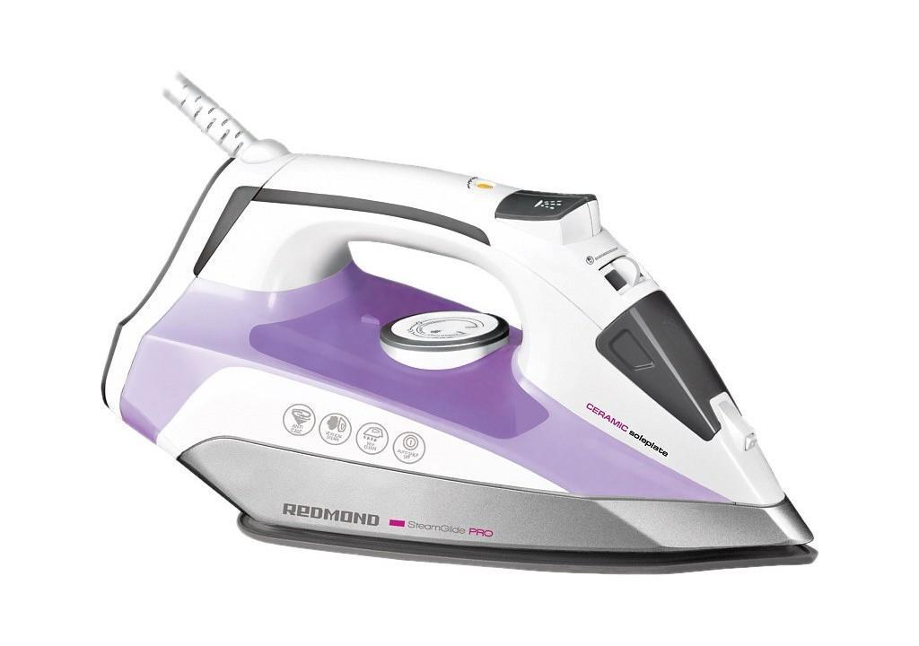 Redmond RI-C222, Violet утюгRI-C222 Redmond RI-C222, Violet утюгRI-C222Самоочистка и защита от накипи, сильный паровой удар, регулировка температуры - это далеко не весь список возможностей утюга REDMOND RI-C222. Он оснащен керамической подошвой с уникальным рельефом для улучшенного скольжения и равномерного распределения пара, а система автоматического отключения в вертикальном положении и при падении делают использование прибора максимально безопасным. С утюгом REDMOND RI-C222 гладить легко и комфортно.