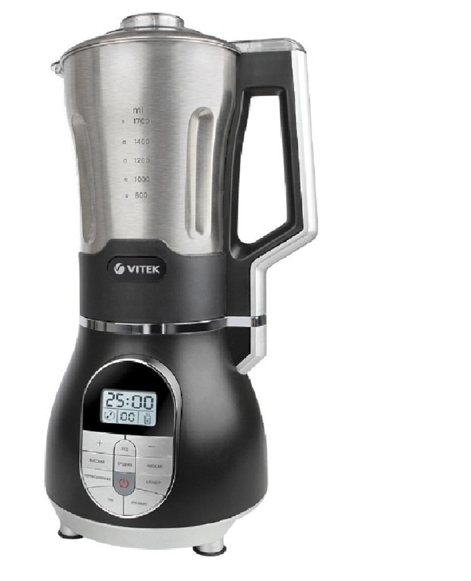 Vitek VT-2620(ST) блендер-суповаркаVT-2620(ST) Vitek VT-2620(ST) блендер-суповаркаVT-2620(ST)УВАЖАЕМЫЕ КЛИЕНТЫ! Обращаем Ваше внимание на тот факт, что объем чаши указан максимальный, с учетом полного наполнения до кромки. Шкала на внутренней стенке чаши имеет меньший литраж.