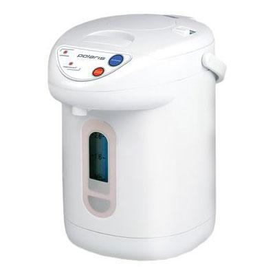 Polaris PWP 2601 термопотPWP 2601 Polaris PWP 2601 термопотPWP 2601В классическом белом пластиковом корпусе термопота PWP 2601 скрывается солидная функциональность, обеспечивающая удобство и комфорт пользования. Модель имеет таймер запуска кипячения, рассчитанный на 24 часа, 3 различных способа разлива (кнопка, помпа и поднесением чашки) и колбу из нержавеющей стали, которая является самым надежным и прочным материалом. Также модель оснащена защитой от включения без воды и блокировкой от детей.