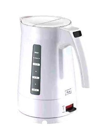 Melitta Enjoy Aqua 2011, White электрочайникEnjoy Aqua White Melitta Enjoy Aqua 2011, White электрочайникEnjoy Aqua WhiteЭлектрический чайник Melitta Enjoy Aqua 2011 с функцией автоматического отключения при закипании воды имеет съемный моющийся фильтр от накипи и нескользящее основание с отсеком для хранения шнура, а благодаря стильному исполнению станет отличным дополнением на вашей кухне. Melitta — известная немецкая компания, производитель фильтров для кофе, аксессуаров для кофеварения, фильтр-пылесборников для пылесосов, всего, что связанно с кофе и чаем, а также большого ассортимента продуктов по уходу за домом. Электрочайники Melitta — это современный высококачественный дизайн и простота в обращении. Дисплей для определения уровня воды и возможность регулировать температуру выключения позволят приготовить именно такой чай, какой вы любите.