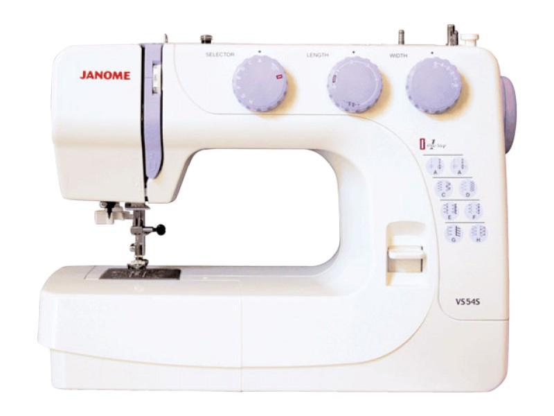Janome VS54S швейная машина54S Janome VS54S швейная машина54SКлассическая модель механической швейной машины новой серии VS - Janome VS 54s. Работает с различными видами современных тканей. Идеально подходит для начинающих и любителей шитья.