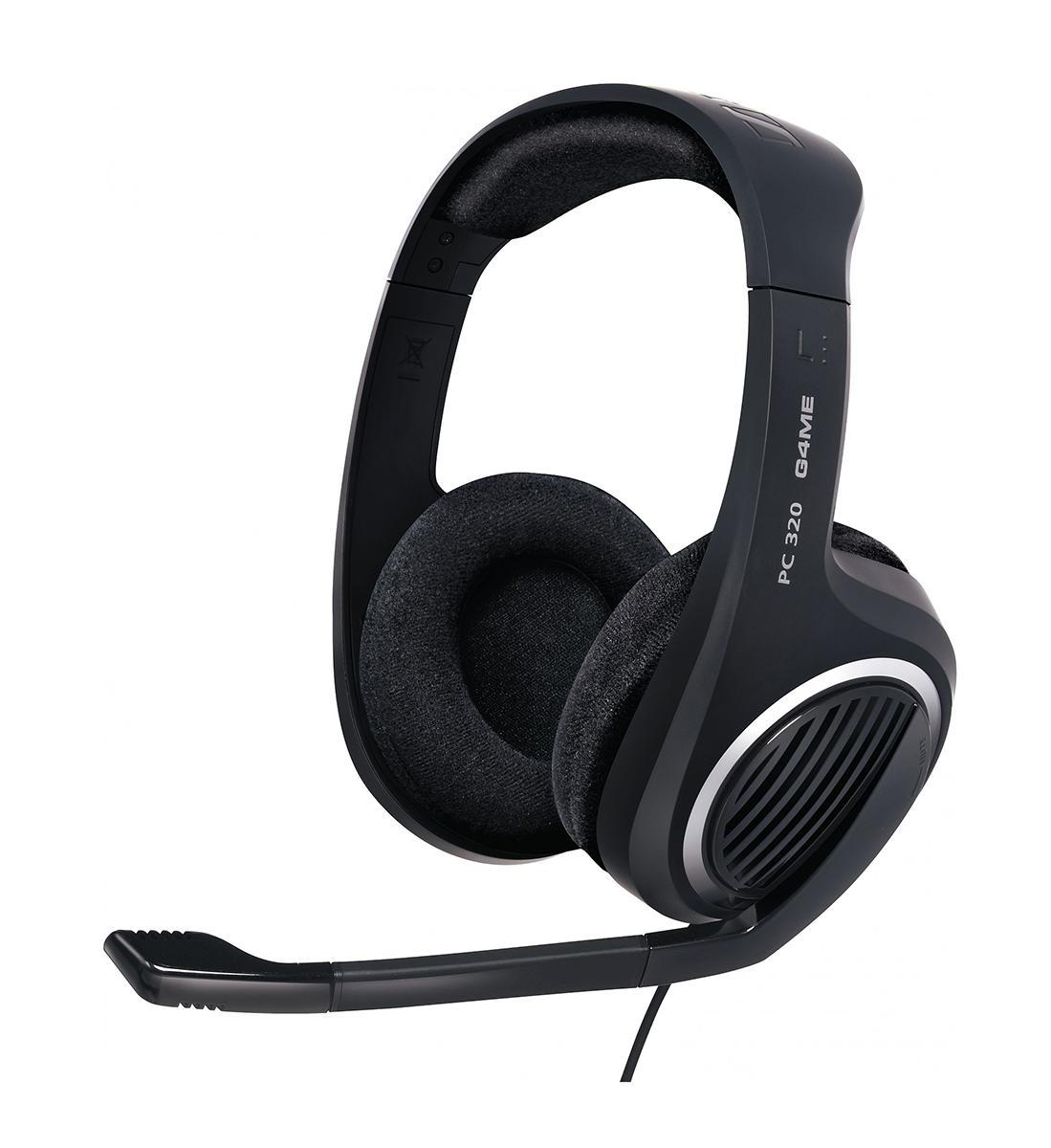 Sennheiser PC 320 стерео-гарнитураPC 320 Sennheiser PC 320 стерео-гарнитураPC 320Модель PC 320 с открытой конструкцией наушников пропускает воздух, а мягкие амбушюры обеспечивают дополнительный комфорт. Качественный микрофон с шумоподавлением позволяет легко общаться с товарищами по команде. Также регулятор громкости интуитивно расположен на правой чашке уха (эргономичная сенсорная кнопка). Микрофон автоматически отключается: достаточно просто поднять его, когда вы не хотите быть услышанным.
