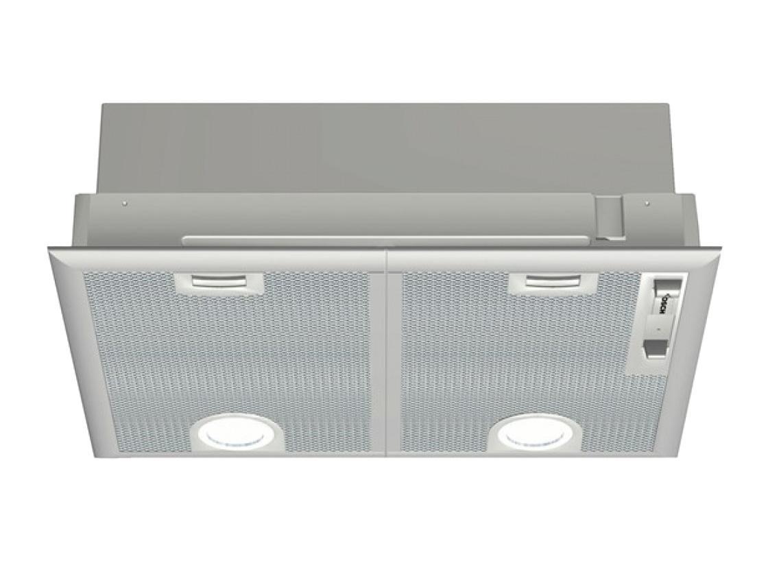 Bosch DHL 545 S 53 IX вытяжкаDHL 545 S 53 IX Bosch DHL 545 S 53 IX вытяжкаDHL 545 S 53 IXВытяжка встраиваемого типа Bosch DHL 545 S 53 IX рассчитана на полновстраиваемый монтаж в подвесной шкаф. Одной из главных особенностей является изменяемый функционал устройства: она осуществляет работу в режимах отвода или рециркуляции воздуха. Максимальная производительность составляет 500 м3/ч, с 3 регулировками скорости и интенсивным режимом.