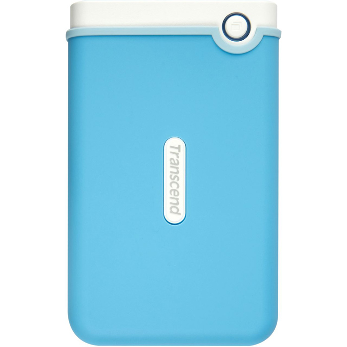 Transcend StoreJet 25M3 1TB, Baby Blue внешний жесткий диск (TS1TSJ25M3B)TS1TSJ25M3B Transcend StoreJet 25M3 1TB, Baby Blue внешний жесткий диск (TS1TSJ25M3B)TS1TSJ25M3BПортативное устройство Transcend StoreJet 25M3 сочетает в себе преимущества награжденной ударопрочной серии внешних жестких дисков StoreJet М компании Transcend и новейшей технологии сверхскоростной передачи информации SuperSpeed USB 3.0, что обеспечит максимальную скорость передачи данных и необычайную ударопрочность устройства для пользователя. Кроме всех вышеперечисленных достоинств, StoreJet 25M3 оснащен кнопкой мгновенного резервного копирования. Теперь вы можете выполнить моментальное резервное копирование, синхронизацию и копирование больших файлов без потери вашего времени. Произведен с применением технологии высокоскоростного USB 3.0 и совместим с USB 2.0 с обратной стороны устройства Износостойкий ударопоглощающий внешний резиновый кейс Улучшения система внутреннее защитной подвески жесткого диска Простота в работе в режиме Plug and Play , без необходимости драйверов Питание от USB - нет необходимости во внешнем адапторе ...
