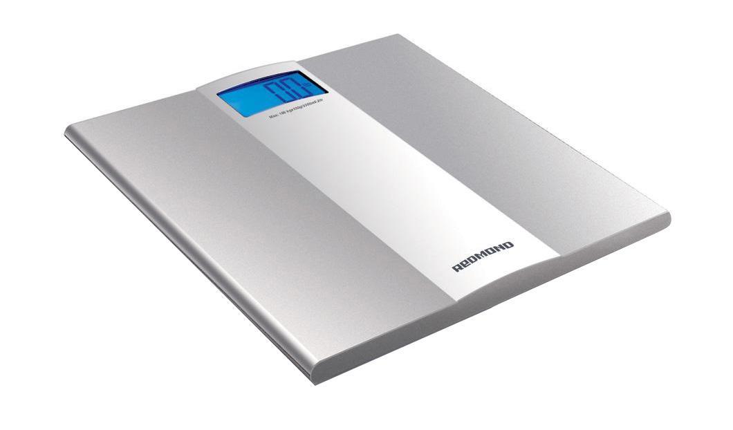 Redmond RS-710, SilverRS-710 Silver Redmond RS-710, SilverRS-710 SilverПередовые технологии точного взвешивания – отличительная черта напольных весов REDMOND RS-710. 4 высокочувствительных датчика обеспечивают точность измерения до 50 г. Значение измерений отражается на ЖК-дисплее, снабженном яркой подсветкой. Весы снабжены удобной индикацией низкого заряда батареи, а также автоматическим включением и выключением. Вы можете выбрать единицы измерения: килограммы, фунты или стоуны.