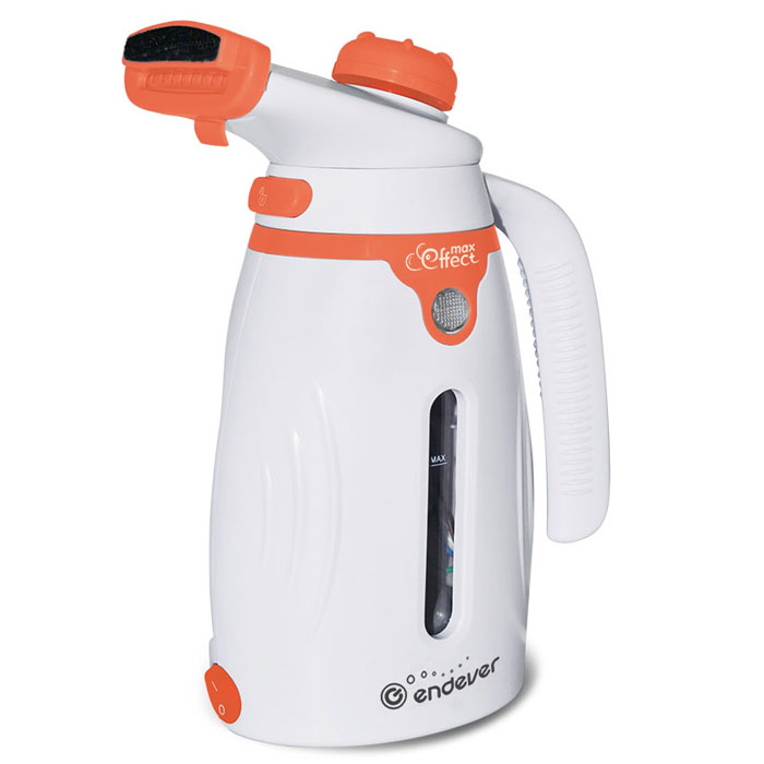 Endever Odyssey Q-418, Orange White отпаривательQ-418 Endever Odyssey Q-418, Orange White отпаривательQ-418Отпариватель Endever Odyssey Q-418 предназначен для отпаривания одежды, очистки, дезинфекции вещей, различных поверхностей и предметов домашнего обихода. Отличается красивым внешним видом, элегантным дизайном, компактными размерами и удобством в работе. В комплект входят щетка-насадка с длинной щетиной, с мягкой щетиной и мерный стаканчик.