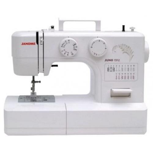 Janome Juno 1512 швейная машина1512 Janome Juno 1512 швейная машина151212 операций, петля-полуавтомат, горизонтальный челнок