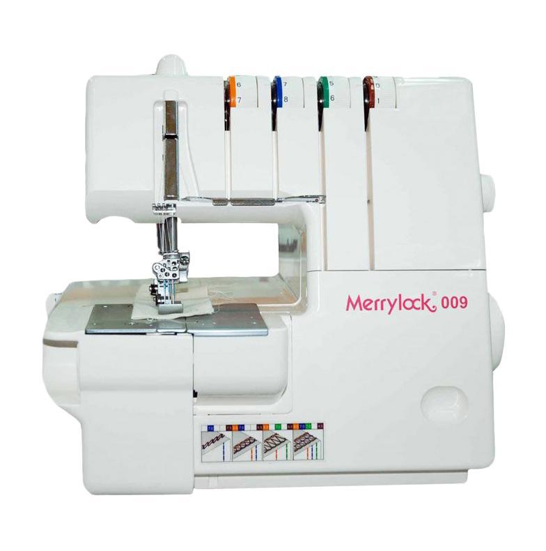Merrylock 009 плоскошовная машина009 Merrylock 009 плоскошовная машина009Merrylock 009 - 1,2,3-х игольная плоскошовная машина. Она позволяет Вам реализовать неограниченный творческий потенциал и воплотить его в готовом изделии. Понятные органы управления спроектированы с учетом интуитивного человеческого восприятия. Основные характеристики машины разработаны по стандартам промышленных машин, что обеспечивает уникальную надежность для бытовой машины. Высокое качество строчки будет высоко оценено профессионалами шитья. 100% гарантия качества машины и ее работы вселяет чувство уверенности в пользователе, что непременно сказывается на общем уровне качества отшиваемого изделия. Вы будете приятно удивлены качеством и простотой работы на этой машины.