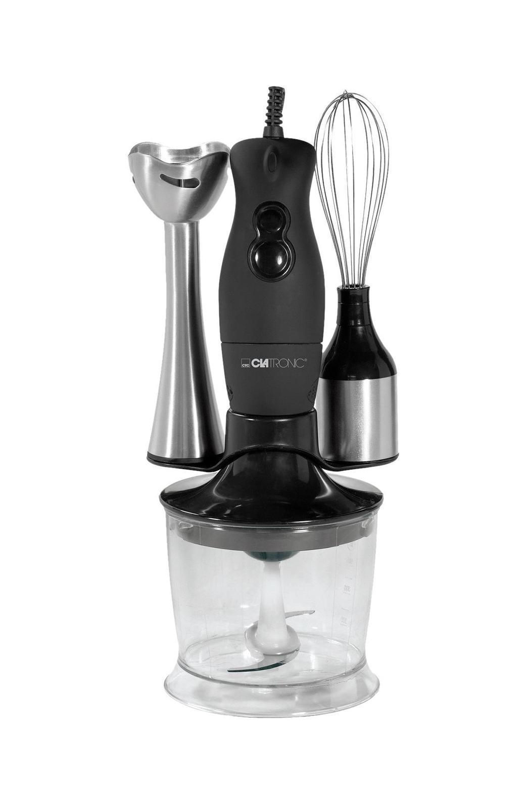 Clatronic SMS 3190SMS 3190 Clatronic SMS 3190SMS 3190От производителя Clatronic SMS 3190 набор 3 в 1: ручной блендер, измельчитель и венчик для взбивания. Этот набор станет незаменимым помощником на кухне, предназначен для взбивания яиц, приготовления напитков, муссов, омлетов, жидкого теста и пюре, а также для измельчения зелени, овощей и фруктов, мяса и рыбы.