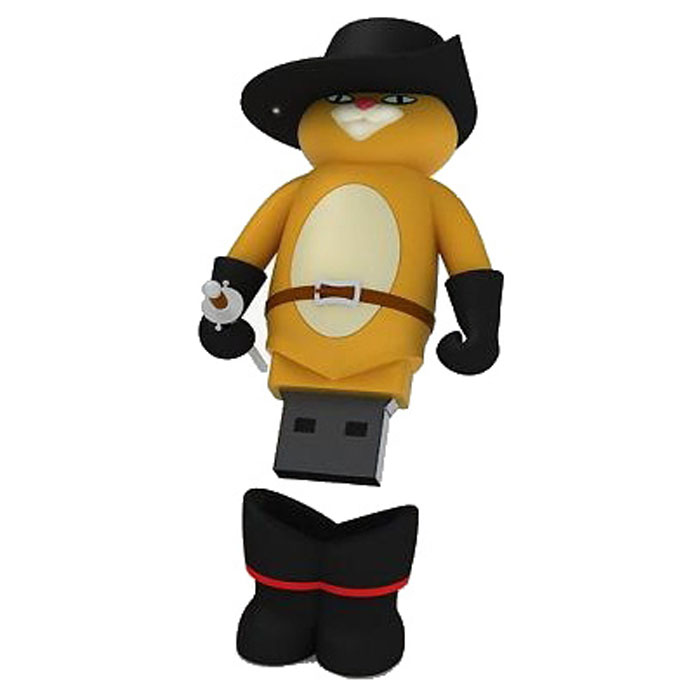 Iconik Кот в сапогах 32GB USB-накопительRB-PUSS-32GB Iconik Кот в сапогах 32GB USB-накопительRB-PUSS-32GBФлеш-накопитель Iconik Кот в сапогах имеет весьма нестандартный дизайн. Накопитель ударопрочный и защищен резиновым корпусом, а высокая пропускная способность и поддержка различных операционных систем делают его незаменимым. Iconik Кот в сапогах - отличный выбор современного творческого человека, который любит яркие и нестандартные вещи.