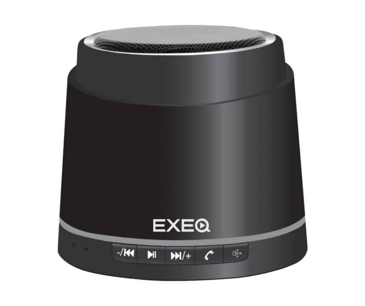 EXEQ SPK-1205, Black портативная акустическая системаSPK-1205 black EXEQ SPK-1205, Black портативная акустическая системаSPK-1205 blackБеспроводная колонка Exeq SPK-1205 - это не только акустическая система, но и автономный MP3-плеер с возможностью подключения наушников и беспроводная гарнитура для общения по телефону! Exeq SPK-1205 оснащена встроенным микрофоном и модулем Bluetooth с радиусом действия до 30 м - настройте свой телефон на колонку и общайтесь по громкой связи без помех. Кроме модуля Bluetooth, колонка SPK-1205 может также подключаться к электронным устройствам при помощи стандартного звукового выхода 3,5 мм или разъема USB. Также устройство может использоваться и как самостоятельный MP3 плеер с поддержкой карт памяти micro SD и с разъемом для наушников. Благодаря мощному встроенному аккумулятору наслаждаться музыкой можно в течение 8-10 часов, а для удобного использования колонки все кнопки управления вынесены на переднюю панель.