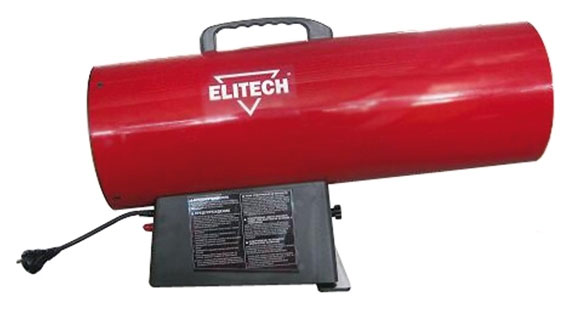 Пушка тепловая ELITECH ТП30Г, 30 кВт166221 Пушка тепловая ELITECH ТП30Г, 30 кВт166221Предназначена для обогрева хорошо вентилируемых производственных, общественных, складских помещений, строительных площадок, тепличных хозяйств. Оптимальна для работы на объектах и в помещениях до 570 м?. Малые затраты электроэнергии. Надежная металлическая конструкция с износостойким наружным покрытием и большим сроком службы Теплоизолированный кожух электродвигателя (позволяет избежать перегрев электродвигателя) Камера сгорания из нержавеющей стали (повышенный ресурс работы) Пъезо электрический поджиг (обеспечивает стабильное зажигание) Термостат (поддерживает заданную температуру нагрева воздуха) 3 режима мощности нагрева Контроль перегрева пушки с автоматическим отключением Термопара (контроль горения пламени) Регулировка угла подъема тепловой пушки Тип топлива: пропан/бутан Расход топлива: 2 кг/ч Тип зажигания: пьезо Максимальное время работы: 31 ч