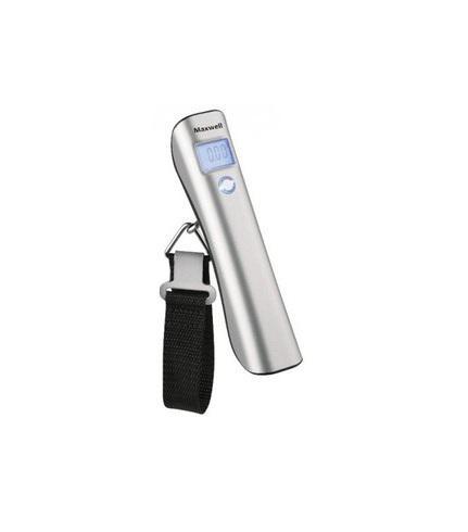 Maxwell MW-1462, Silver весы багажныеMW-1462-01-SR серебристый Maxwell MW-1462, Silver весы багажныеMW-1462-01-SR серебристыйВзвесить багаж или сумку с продуктами вы можете при помощи компактных дорожных весов MAXWELL MW-1462. Хоть устройство визуально и кажется очень компактным, оно способно выдержать до 50 кг! Результат взвешивания моментально выводится на ЖК- дисплей, который располагается на корпусе. А для удобства использования предусмотрена специальная широкая петля из прочных материалов. При превышении нормы нагрузки на корпусе весов загорит соответствующий индикатор, а если прибором вы не пользуетесь, то он автоматически отключится, сохраняя заряд батареек. Дорожные весы очень удобны в поездках, поскольку их всегда можно положить в бардачок машины, а также в маленькую сумку с косметикой или документами. Размер дисплея: 15 х 20 мм.