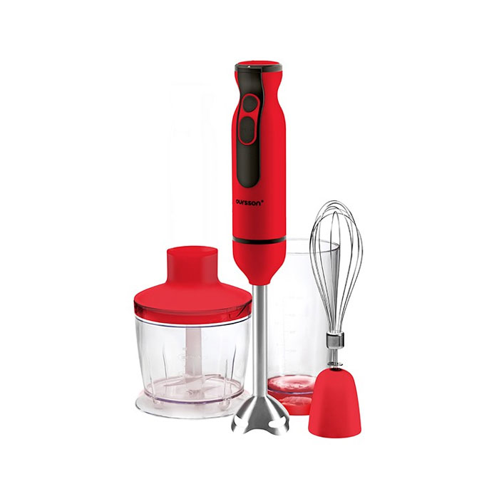 Oursson HB6060/RD, Red погружной блендерHB6060/RD Red Oursson HB6060/RD, Red погружной блендерHB6060/RD RedУдобный и красивый блендер HB6060 с 9 уровнями мощности, измельчителем, венчиком и насадкой для смешивания представлен в трех цветах – темная вишня, слоновая кость и оранжевый. Модель имеет удобную рукоятку из высококачественного пластика, предусмотрен турбо режим. С таким универсальным помощником Вы сможете быстро и легко приготовить любимое блюдо!
