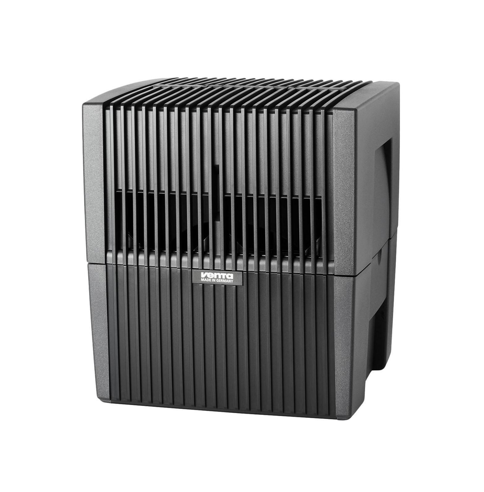Venta LW 25, Black мойка воздухаLW 25 Venta LW 25, Black мойка воздухаLW 25Мойка воздуха Venta LW 25 - это увлажнитель-очиститель воздуха наиболее оптимальный для наших квартир, так так рассчитан на площадь комнаты от 20 до 40 м2. Так же, как и LW 15, данная модель очень компактная. Площадь пластин барабана LW 25 составляет 2,1 м2. Это равноценно тому, чтобы установить бассейн размером 2,1 х 1 м в комнате площадью 20-30 м2. Модель LW 25 в белом исполнении чаще всего приобретают для помещений с темной мебелью и полами (например, паркет из венге, палисандра).