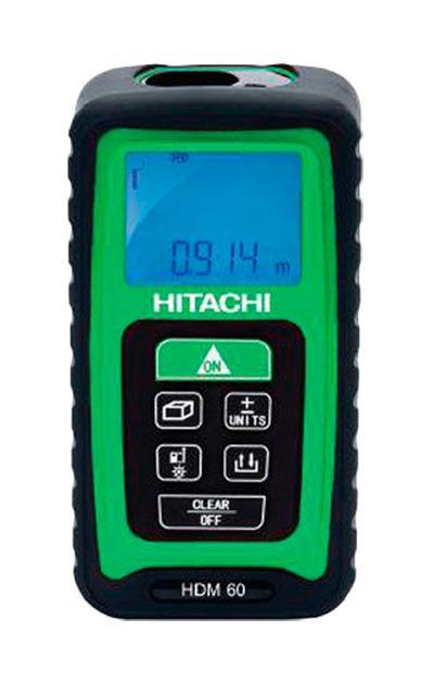 Дальномер лазерный Hitachi HDM 60HDM 60 Дальномер лазерный Hitachi HDM 60HDM 60Лазерный дальномер Hitachi HDM 60 предназначен для проведения измерительных работ. Данный прибор позволяет измерять расстояние, площадь, непрерывность, объем, стороны с точностью до миллиметра. Благодаря малым габаритам прибор с легкостью помещается в ладони. Экран с фоновой подсветкой обеспечивает считывание данных даже в темноте. Кнопка измерения стороны легко нажимается в тесном пространстве. Диапазон работы: 0.05 до 60 м; Класс лазера: II; Длина волны: 635 nm; Мощность: Пылевлагозащита: IP54; Питание 2хААА 1.5В.