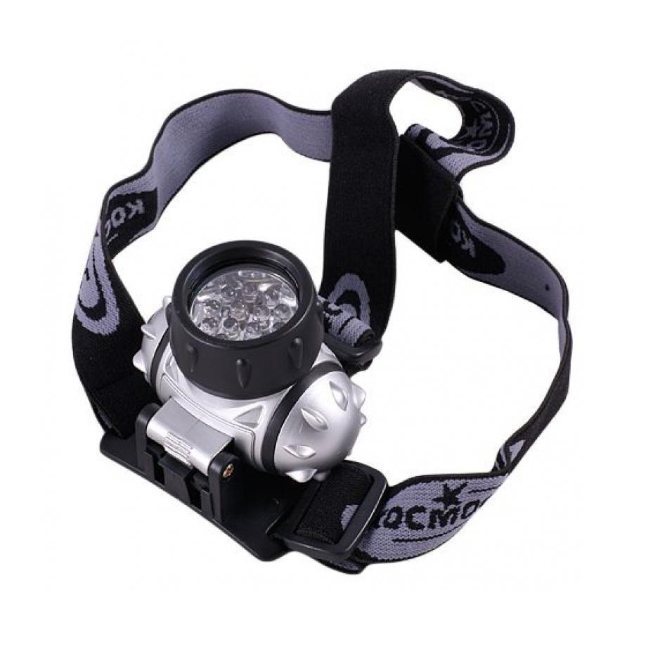 Kosmos KOC-H14-LEDKOC-H14-LED Kosmos KOC-H14-LEDKOC-H14-LEDНалобный светодиодный фонарь Космос - это инновационный продукт, сочетающий в себе последние достижения электротехники и эргономики. Он прекрасно подойдет для использования дома, на даче и во время путешествий. Компактный фонарь адаптирован к экстремальным условиям использования. Он выполнен из легкого, прочного и экологичного пластика. Фонарь снабжен эластичным регулируемым ремешком. Соединения частей корпуса имеют резиновые уплотнительные кольца, предотвращающие попадание влаги внутрь фонаря. Оснащен 14 яркими светодиодными элементами и работает в четырех режимах: экономичный (до 70 часов), средний (до 35 часов), яркий (до 25 часов), сигнальный (до 150 ч). Возможно изменение угла наклона до 120°. Включение и выключение фонаря производится с помощью специальной кнопки на корпусе. Характеристики: Материал: пластик, стекло, металл. Размер фонаря: 7 см х 5,5 см х 6 см. Тип лампочки: LED. Количество лампочек: 14 шт. Производитель: Россия. ...