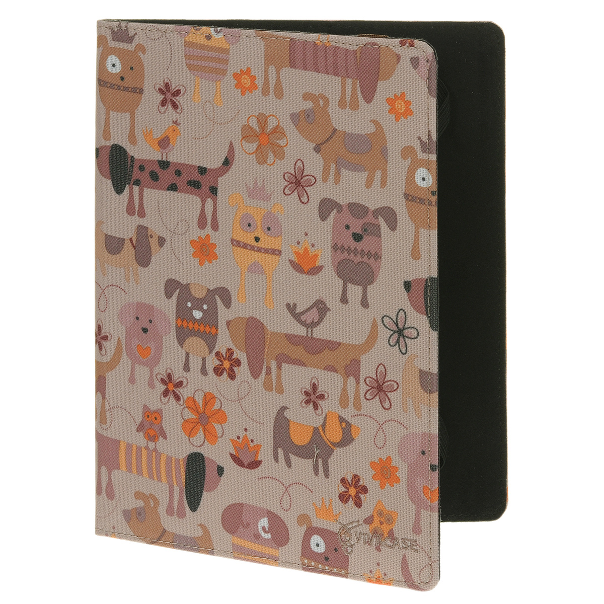 Vivacase Doggy чехол для планшетов 9 (VUC-CDG09)VUC-CDG09 Vivacase Doggy чехол для планшетов 9 (VUC-CDG09)VUC-CDG09Универсальный чехол Viva Doggy с гибкими скобами, который подходит для любых популярных планшетов и электронных книг с диагональю дисплея в 9 дюймов. Он изготовлен из жаккардовой ткани, которой обтянут прочный каркас, защищающий устройство во время падений. Внутренняя часть отделана мягкой подкладкой, которая не оставляет никаких следов на корпусе и дисплее. Каркас из тонкой и мягкой резины позволяет прочно и надежно закрепить устройство подходящего размера.