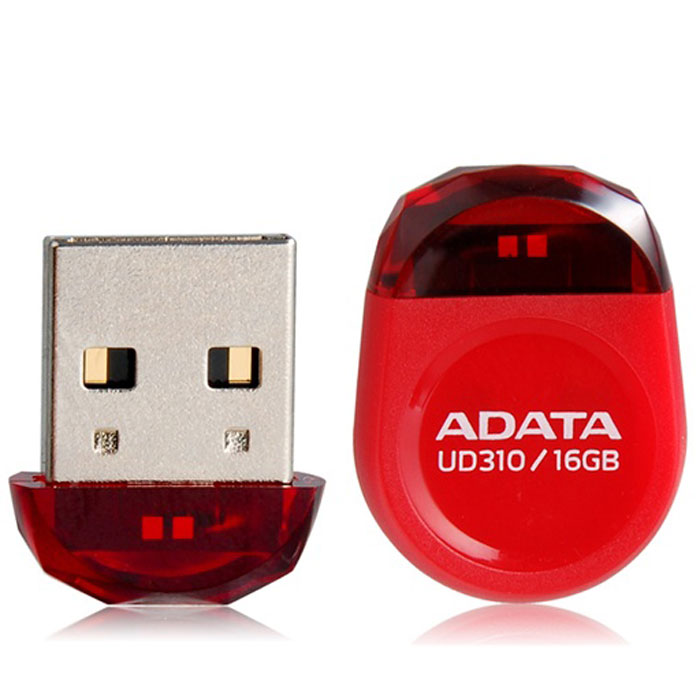 ADATA UD310 16GB, Red USB-накопительAUD310-16G-RRD ADATA UD310 16GB, Red USB-накопительAUD310-16G-RRDADATA UD310 - это удобное и прочное устройство хранения данных, изготавливаемое по современной технологии кристалл-на-плате (СОВ), которая гарантирует идеальную водостойкость и защиту данных. Миниатюрную, в форме драгоценного камня, флэшку UD310 можно оставить вставленной в ультрабук или ноутбук надолго, она не будет ни за что зацепляться. Искрящийся корпус , в форме ограненного бриллианта, подчеркивает ультракомпактную и сверхпортативную конструкцию флэшки UD310, занимающей минимум места при её использовании в переносном или настольном компьютере. Возможность без ограничений обмениваться вашими видео, музыкальными и графическими файлами делает UD310 идеальным аксессуаром для компьютеров ультрабук и множества других тонких и сложных электронных устройств, при этом в любое время гарантирующим защиту ваших бесценных данных.