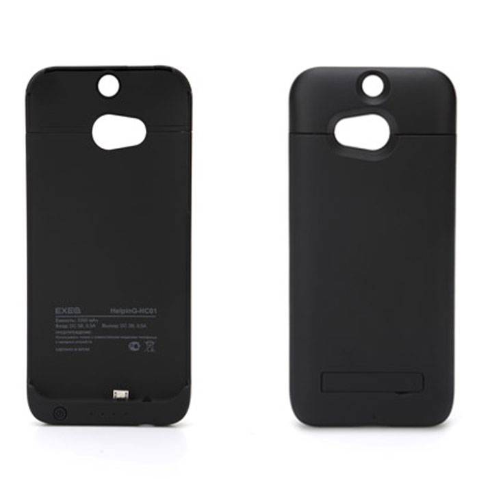 EXEQ HelpinG-HC01 чехол-аккумулятор для HTC One M8, Black (3300 мАч, клип-кейс)HelpinG-HC01 BL EXEQ HelpinG-HC01 чехол-аккумулятор для HTC One M8, Black (3300 мАч, клип-кейс)HelpinG-HC01 BLЧехол-аккумулятор Exeq HelpinG-HC01 – практичный и стильный аксессуар для смартфона HTC One M8 (one sim). Благодаря специальной конструкции HelpinG-HC01 прекрасно защитит заднюю панель смартфона от загрязнений и царапин, а благодаря встроенному аккумулятору емкостью в 3300 мАч позволит увеличить время работы вашего смартфона в 2 раза! Конструкция выполнена в миниатюрном форм-факторе – надежная защита задней панели и удачное боковое крепление смартфона в чехле. Благодаря такой конструкции и небольшому весу чехол незначительно увеличит габариты вашего смартфона, но при этом обеспечит его второй батареей. Для зарядки телефона от сети, его совсем не нужно извлекать из чехла - просто подсоедините зарядное устройство от телефона к чехлу и нажмите кнопку питания на чехле - телефон начнет заряжаться. Если кнопку питания не нажимать, то будет происходить зарядка. Уровень заряда чехла-аккумулятора демонстрируется при помощи четырех индикаторов заряда. Также для...