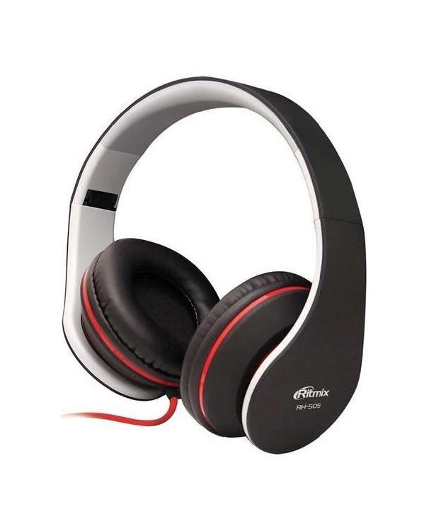Ritmix RH-505 наушникиRH-505 Черные Ritmix RH-505 наушникиRH-505 ЧерныеRitmix RH-505 - качественные мониторные наушники с классическим оголовьем для вашего устройства, надежно прижимающим динамики к ушам и распределяющим нагрузку по всей голове. Удобная «посадка» обеспечивает долгое, комфортное ношение. Внушительных размеров динамики передают чистый звук с выразительными низами и звонкими верхами. Ritmix RH-505 отлично подходят как для прослушивания музыки всех жанров, радио, игр, так и для просмотра видеороликов и фильмов.