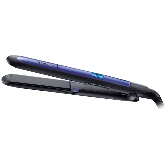 Remington S7710 Pro Ion Straight выпрямитель волосS7710 E Remington S7710 Pro Ion Straight выпрямитель волосS7710 EВыпрямитель Remington S7710 Pro Ion Straigh сделает ваши волосы гладкими и послушными, а также защитит от антистатического электричества, благодаря тройной ионной технологии, которая обеспечивает выпуск отрицательно заряженных ионов в волосы. Двойной канал выпуска ионов оптимизирует контакт ионов с волосами. 9 настроек температуры и максимальный нагрев до 230°C позволяют использовать выпрямитель на любых типах волосах, а цифровой дисплей отобразит выбранную температуру для максимального контроля процесса укладки. Усовершенствованная керамика с турмалином обеспечивает гладкое скольжение и предотвращает завивание волос. Функция памяти запоминает последние использованные настройки, а значит вы сможете приступить к укладке сразу после включения выпрямителя. Удлиненная база пластин – 110 мм Плавающие пластины, обеспечивающие равномерное давление на поверхность волос ЖК-дисплей, 9 настроек температуры 150°C - 230°C Быстрый нагрев – готовность к работе...