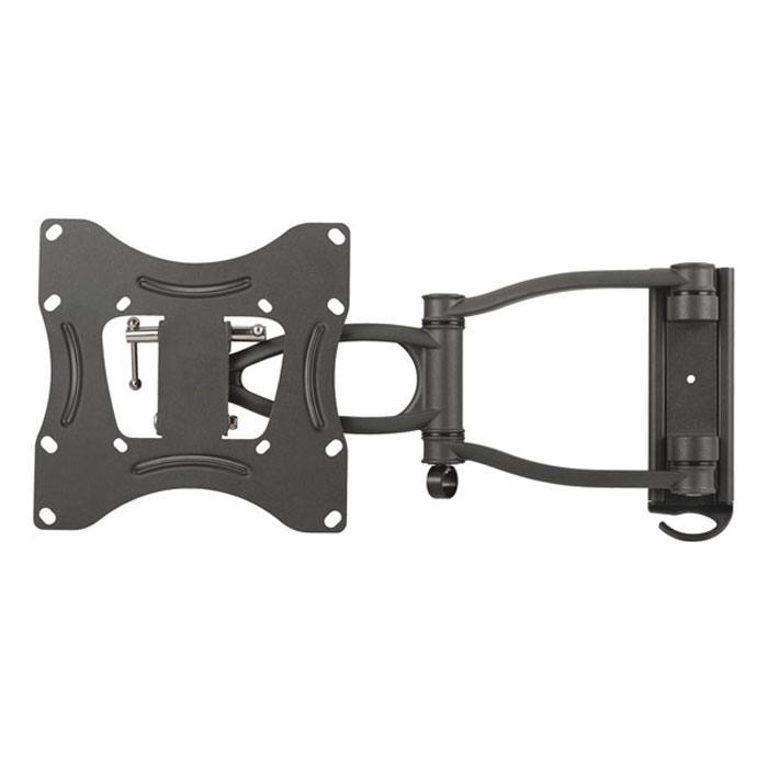 Kromax Techno-4, Grey настенный кронштейн для ТВ178195 Kromax Techno-4, Grey настенный кронштейн для ТВ178195Kromax Techno-4 - поворотно-наклонный кронштейн, совместимый с большинством LCD/LED телевизоров и мониторов диагональю от 15 до 40 дюймов и максимальным весом 30 кг. Регулируемое расстояние от стены до панели, несколько степеней свободы (наклон, поворот, сдвиг), простота и совершенство делают данную модель максимально удобной и доступной для потребителей. В конструкции креплений предусмотрены держатели проводов. В комплект изделий входят пластиковые накладки, которые придают кронштейну эстетичный вид и скрывают место крепления кронштейна.
