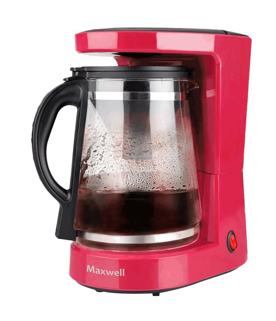 Maxwell MW-1656 (BD) кофеваркаMW-1656 (BD) Maxwell MW-1656 (BD) кофеваркаMW-1656 (BD)Кофеварка c функцией заваривания чая Maxwell MW-1656 - это уникальное устройство, не имеющее конкурентов на российском рынке. Такой помощник обязательно придется по душе кофеманам и любителям чая - ведь устройство позволит идеально приготовить ароматный молотый кофе и вкуснейший чай. Одним нажатием на соответствующую кнопку в колбе объемом 1,2 л вы приготовите любимые напитки сразу на 10 чашек для большой компании гостей. Сохранить напитки горячими позволит нагревающаяся подставка для поддержания температуры с функцией автоотключения. Ухаживать за устройством вы можете легко и быстро благодаря стальному фильтру для чая и съемному нейлоновому для кофе.