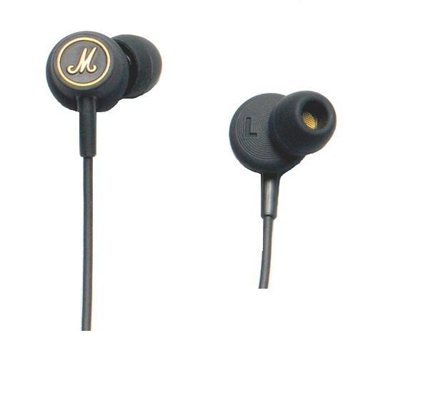 Marshall Mode EQ, Black Gold наушникиMode EQ Marshall Mode EQ, Black Gold наушникиMode EQВставные наушники Marshall Mode EQ, оснащенные мини-пультом и микрофоном, позволяют одним нажатием кнопки ответить на звонок, останавливать, возобновлять и перематывать проигрывание композиций в плеере вашего телефона. Особая конструкция микрофона обеспечивает чистоту приема звука и препятствует возникновению эхо и посторонних шумов. На пульте также имеется специальный переключатель — для выбора режима эквалайзера: первый режим — более мягкий, второй — более мощный, с усиленными басами.