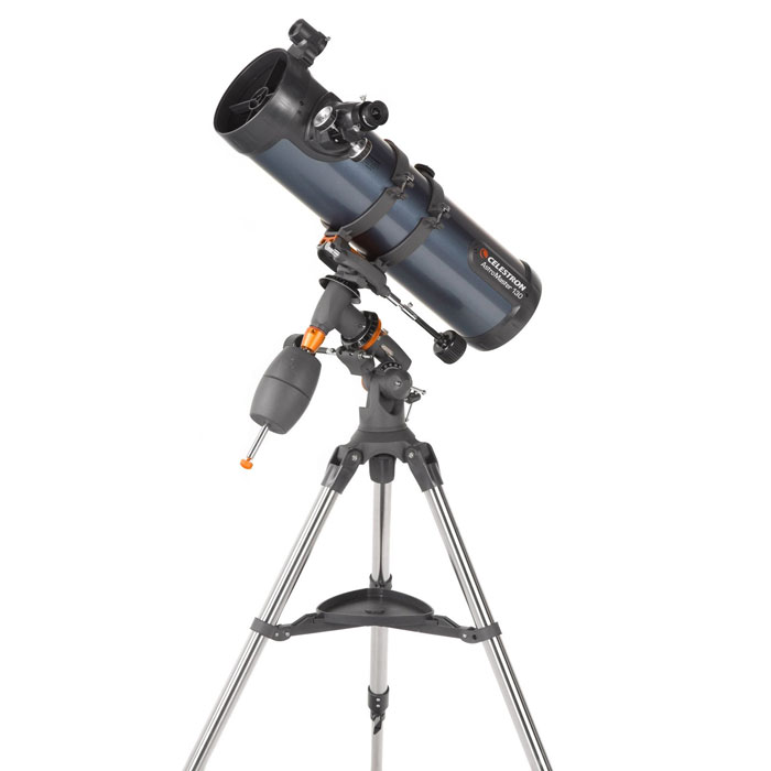 Celestron AstroMaster 130 EQ телескоп31045 Celestron AstroMaster 130 EQ телескоп31045Ищете универсальный телескоп, подходящий для наблюдения как наземных, так и небесных объектов? Тогда телескоп AstroMaster 130 EQ – для вас! Этот мощный оптический инструмент, обладающий качественной оптикой, надежностью и простотой в эксплуатации, дает яркие, контрастные изображения тысяч объектов ночного неба, делая занятия астрономией интересными и доступными каждому. Телескоп быстро подготавливается к работе, не требуя инструментов для сборки, и практически не нуждаются в техническом обслуживании. Телескопы AstroMaster 130 EQ оснащены переработанными искателями StarPointer, упрощающими наведение на цель, быстросъемными приспособлениями типа «ласточкин хвост» для крепления оптической трубы, удобными полочками для аксессуаров и легкими, предварительно собранными стальными треногами. Телескопы имеют ручное управление, позволяющее легко и быстро находить небесные объекты и следить за ними. Интересуют наблюдения наземных объектов? Оптика с прямым изображением...